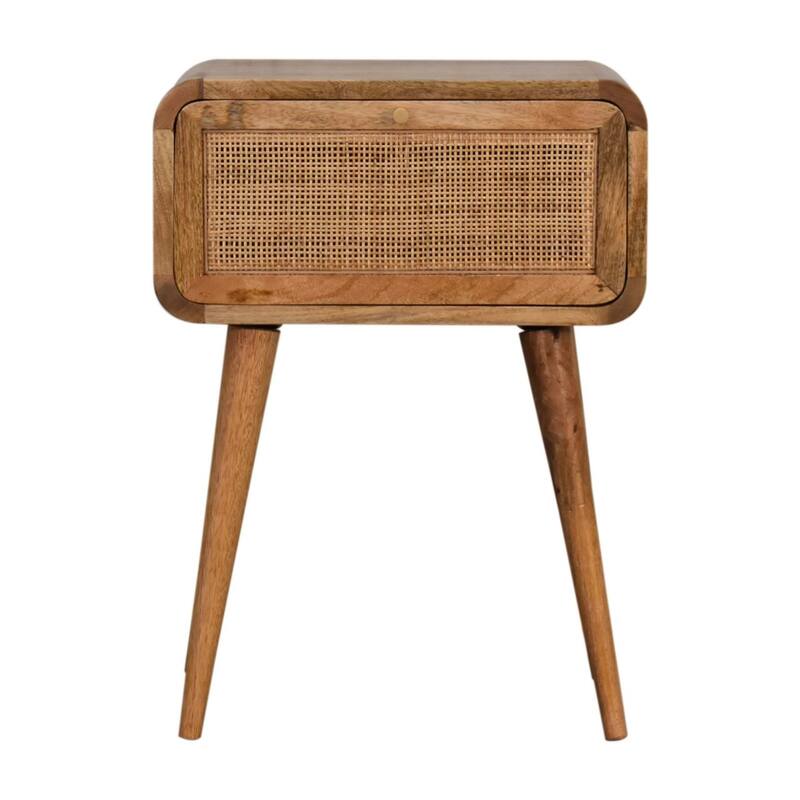 Nightstand with Storage Drawer & Solid Wood Tabletop,For Bedroom, Living Room