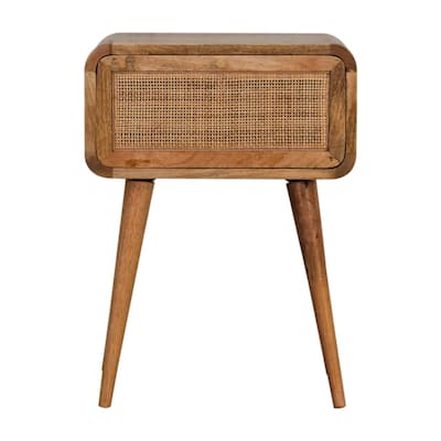 Nightstand with Storage Drawer & Solid Wood Tabletop,For Bedroom, Living Room
