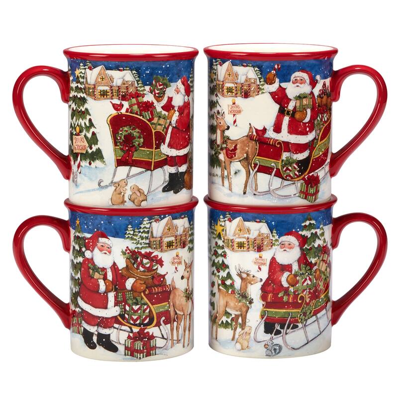 Certified International Santa's Workshop 16 Pc. Dinnerware Set, Service for 4