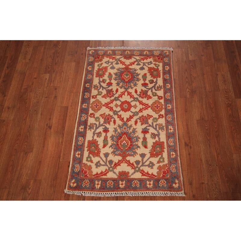 Kazak Oriental Accent Rug Handmade Wool Carpet - 2'0" x 3'0"