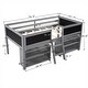 preview thumbnail 10 of 18, Storage Loft Bed with 2 Movable Shelves & Ladder, Guardrail Chalkboard Designed, Twin Size, Solid Wood Slats Support