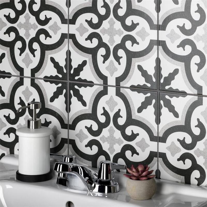 Merola Tile Jaen 9-3/4" x 9-3/4" Porcelain Floor and Wall Tile