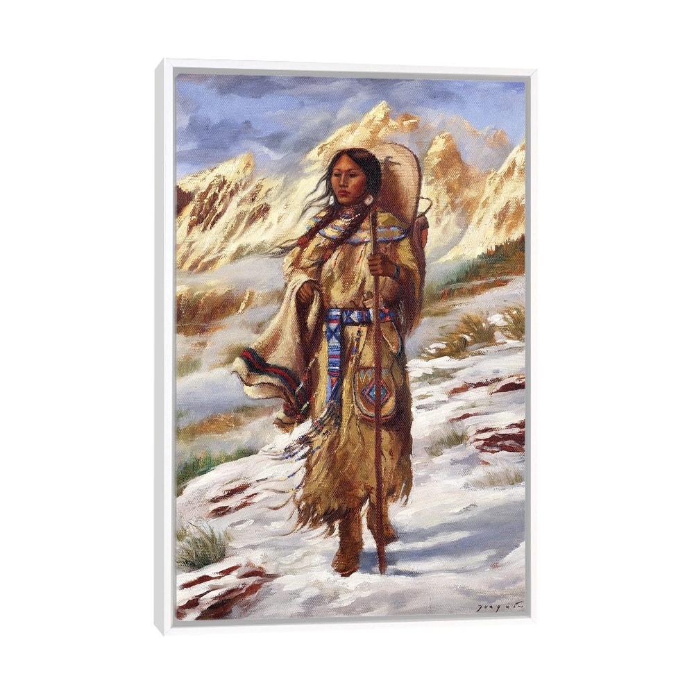 iCanvas "Sacajawea" by David Joaquin Framed Canvas Print