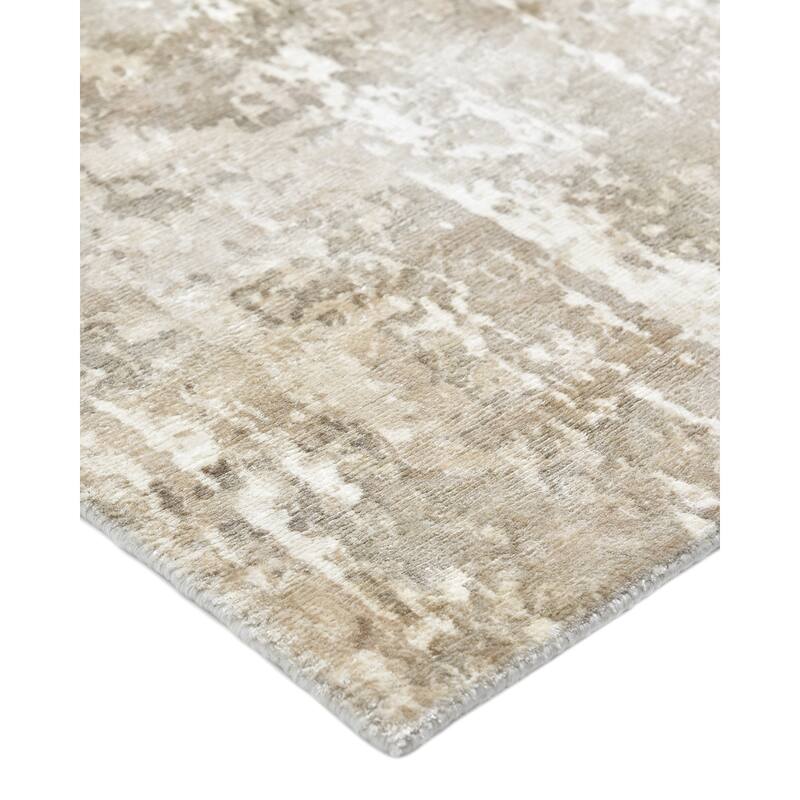 Overton Handmade Modern Contemporary Abstract Area Rug