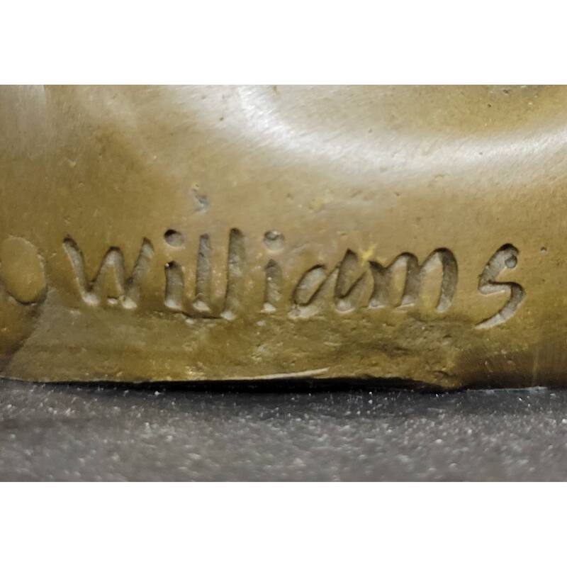 Hand Made Original American Artist Williams Four Imitative Dolphins Swimming Bronze Statue