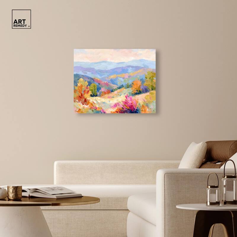 Colorful Valley II Canvas by Art Remedy, Gallery Wrapped