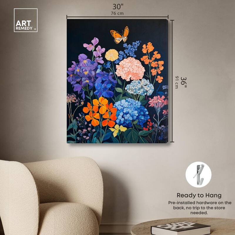 Twilight Blossoms I Canvas by Art Remedy, Gallery Wrapped