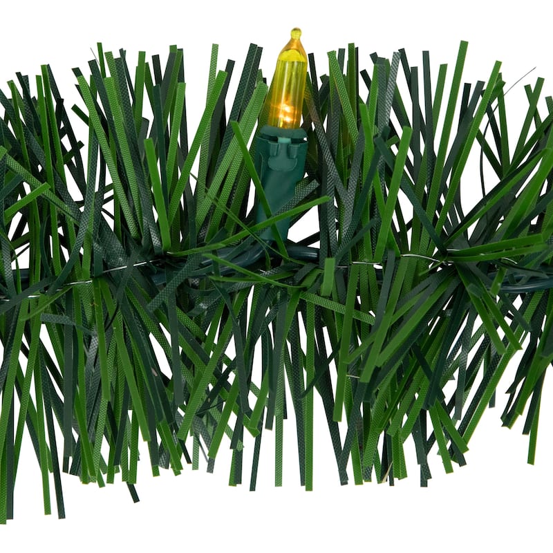 18' Pre-Lit LED Pine Artificial Christmas Garland - Multicolor Lights