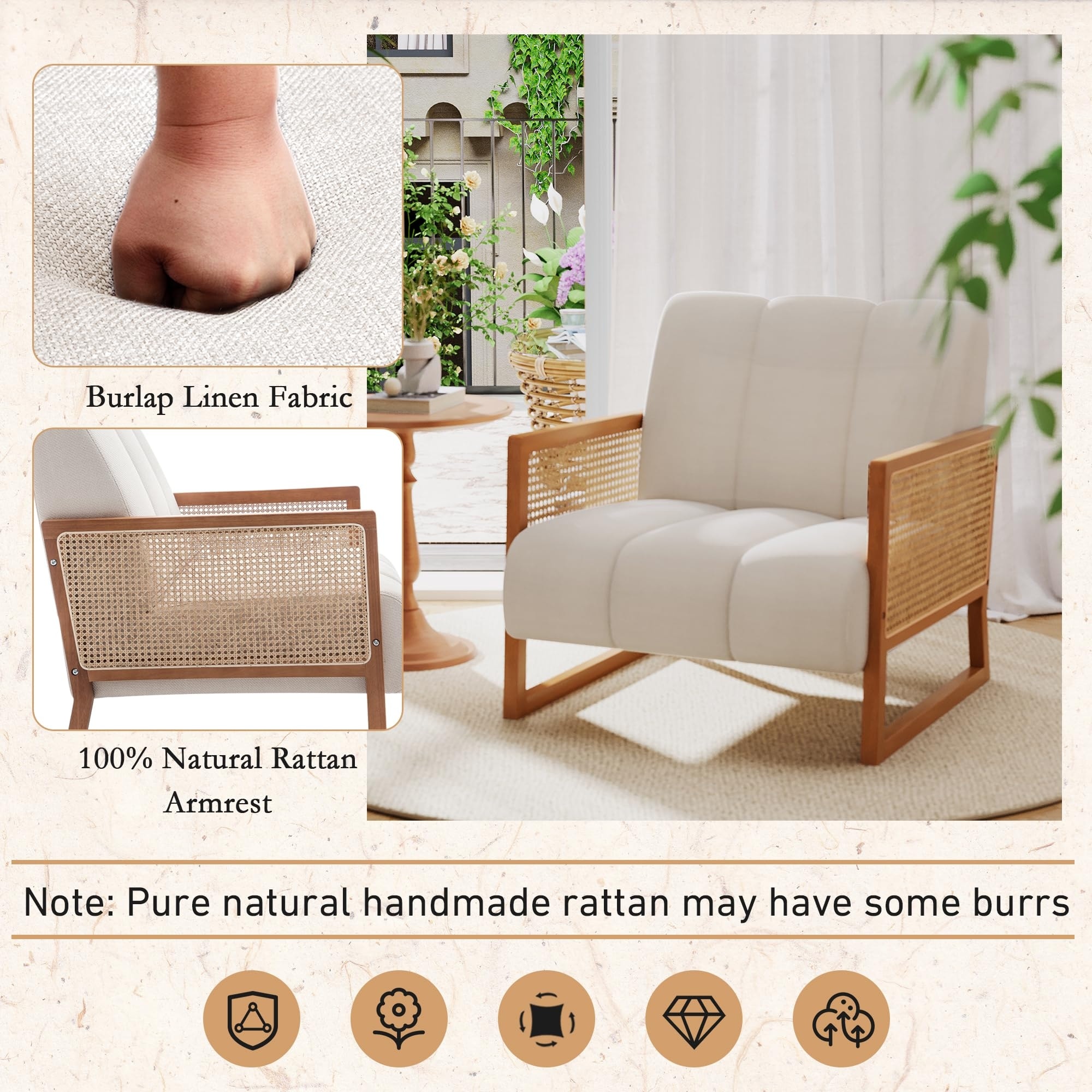 Rattan chair wood 2025