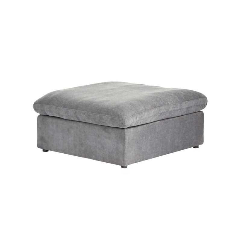 Modern Linen Sectional Sofa Commix Down Filled Overstuffed Upholstered Couches for Living Room