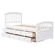 preview thumbnail 64 of 70, Twin Size Platform Storage Bed Solid Wood Bed with 6 Drawers,Paint Surface,Environmentally Friendly Materials