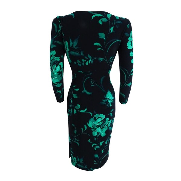 lauren ralph lauren shirred jersey gown