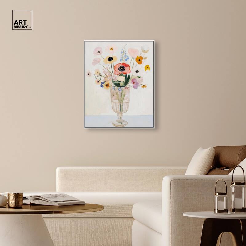 Gentle Bouquet Canvas by Art Remedy