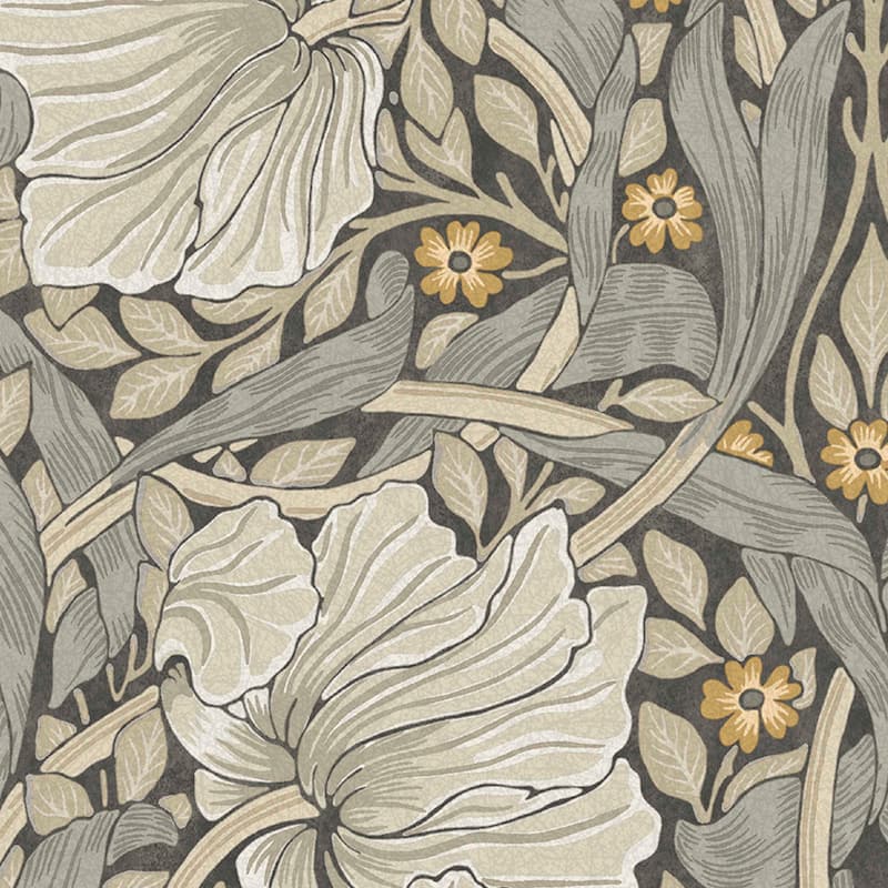 William Morris Pimpernel Grey Wallpaper