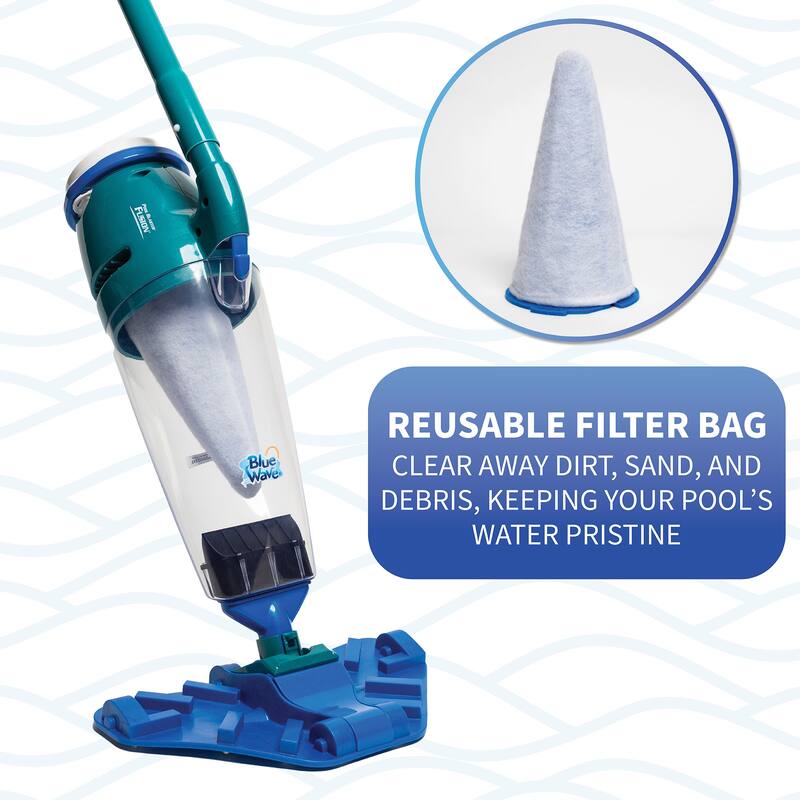 Blue Wave Pool Blaster Fusion PV-10 Hand-Held Lithium Cleaner