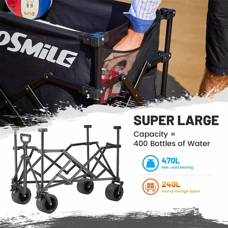 Black Taller Campers with Removable Inner Pocket