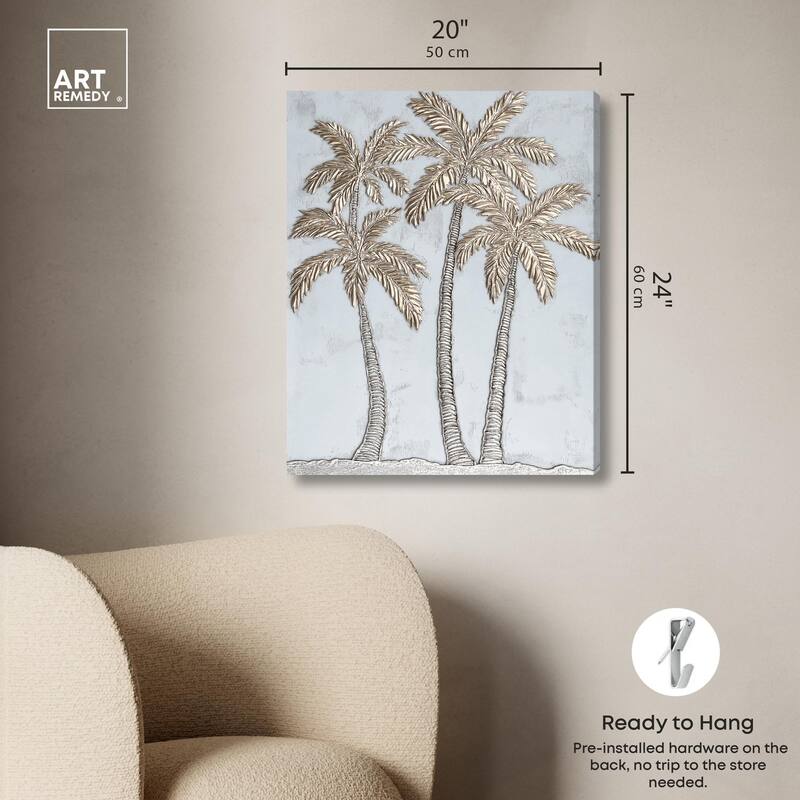 Palm Pantheon Canvas by Art Remedy, Gallery Wrapped