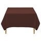 preview thumbnail 1 of 3, 70 x 70" 10-Pack, Square Tablecloth - Chocolate by Lann's Linens