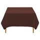 preview thumbnail 5 of 3, 70 x 70" 10-Pack, Square Tablecloth - Chocolate by Lann's Linens Chocolate - Set of 10 - 70 in. Square