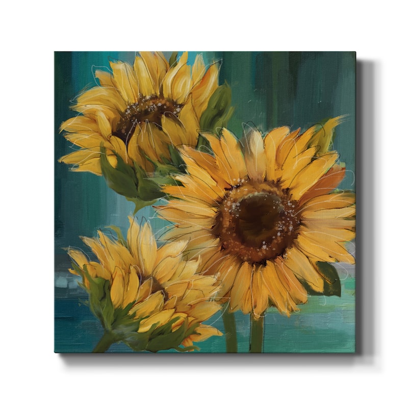 Sunflower I-Premium Gallery Wrapped Canvas - Ready to Hang
