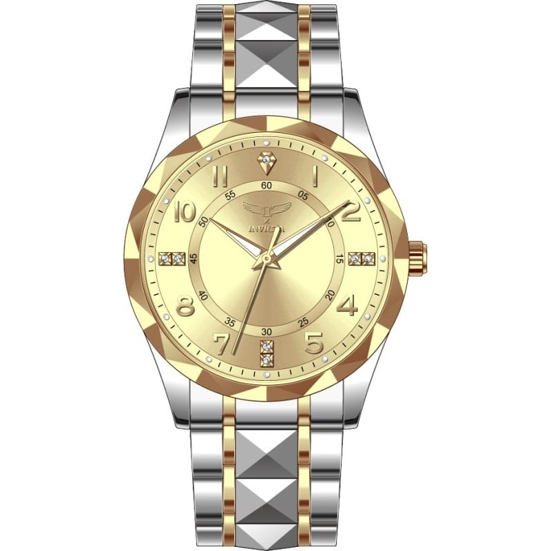 Invicta Men's 69022 Specialty Quartz PC21S Copper Dial Watch - Gold