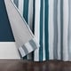 Sun Zero Pippa Stripes 100% Blackout Grommet Curtain Panel, Single ...