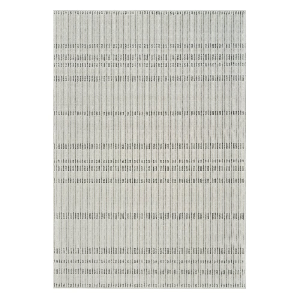 Tasi Stripe Weather Resistant Trendy Modern Outdoor Rug