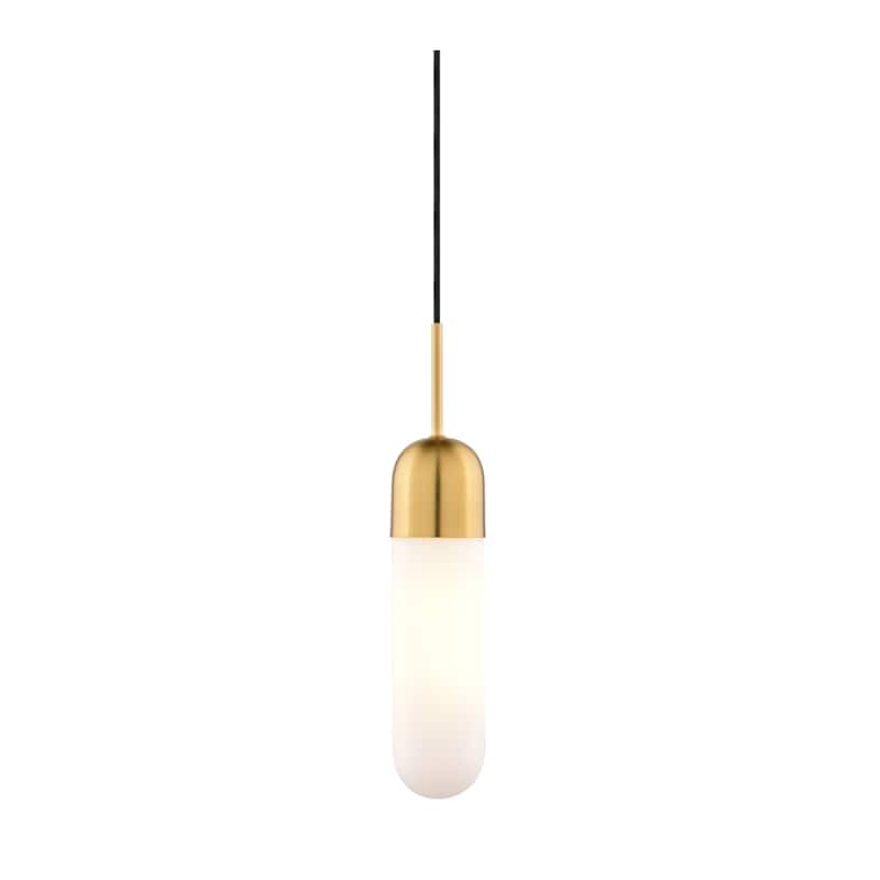 Vaxcel Lighting P0420 5" Wide Suspension Mini Pendant - Antique Gold