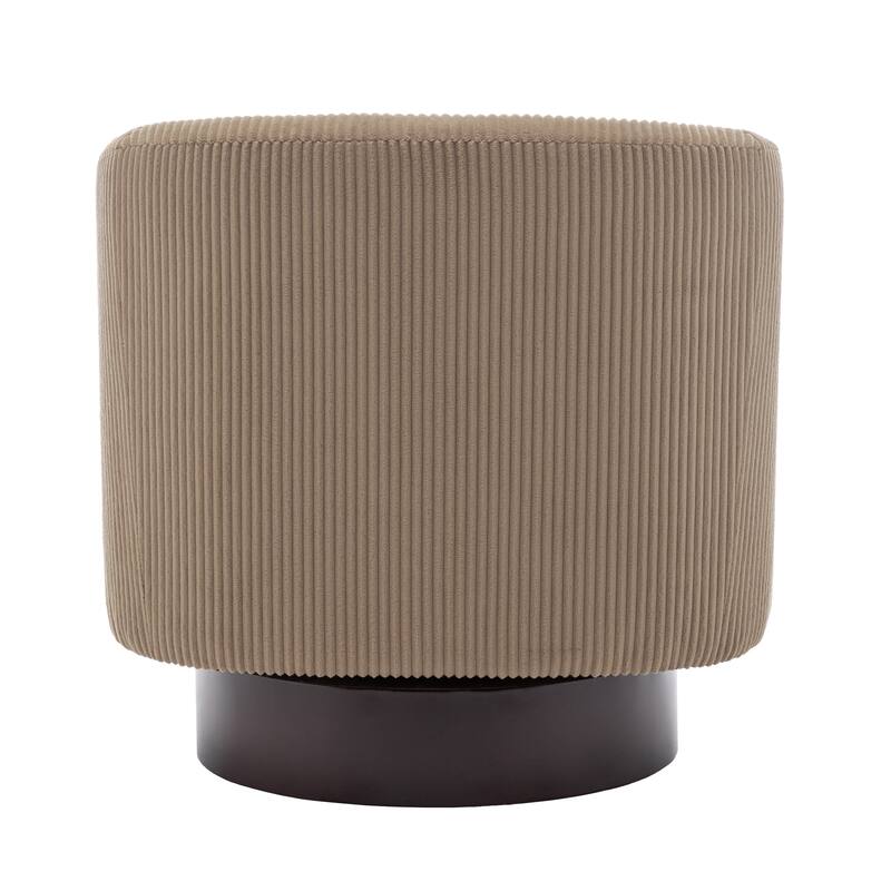 Modern Round 360-Degree Swivel Accent Chair Set of 2