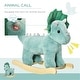 preview thumbnail 9 of 7, Baby Rocking Hors for 3-6 Year Old - Green - 25.25"L x 11.75"W x 21.25"H