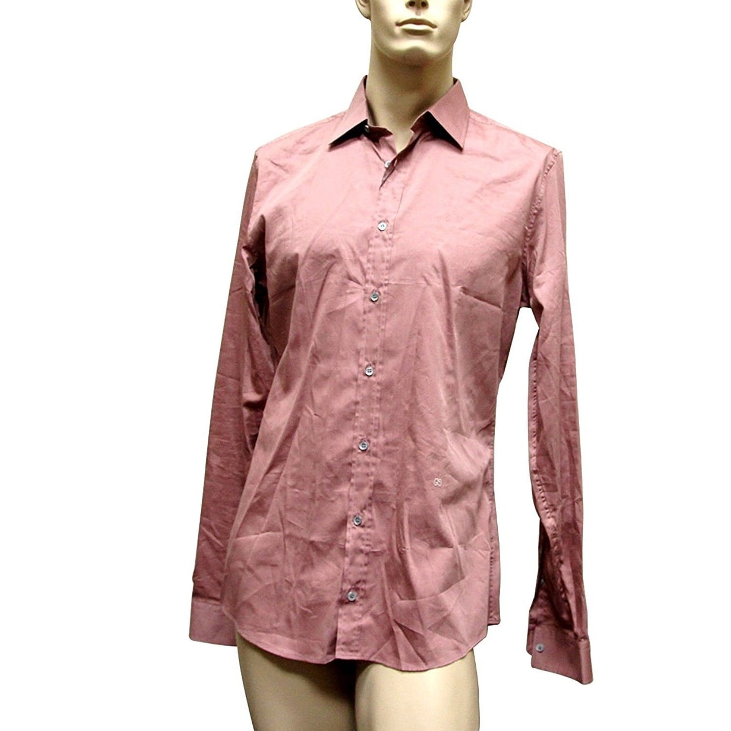 Shop Gucci Men S Pale Red Cotton Silk Slim Dress Shirt 269067 6662 42 16 5 42 16 5 Overstock 28031761