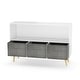 preview thumbnail 10 of 17, Kids bookcase with Collapsible Fabric Drawers