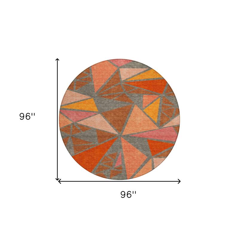 HomeRoots Geometric Transitional Rectangle Outdoor Rug