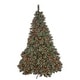 preview thumbnail 13 of 13, 9-ft Faux Cashmere Pine, Spruce Pre-Lit/Unlit Artificial Christmas Tree with Snowy Branches Pinecones by Christopher Knight Home