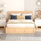 preview thumbnail 2 of 7, Full Size Wood Platform Bed with Underneath Storage and 2 Drawers