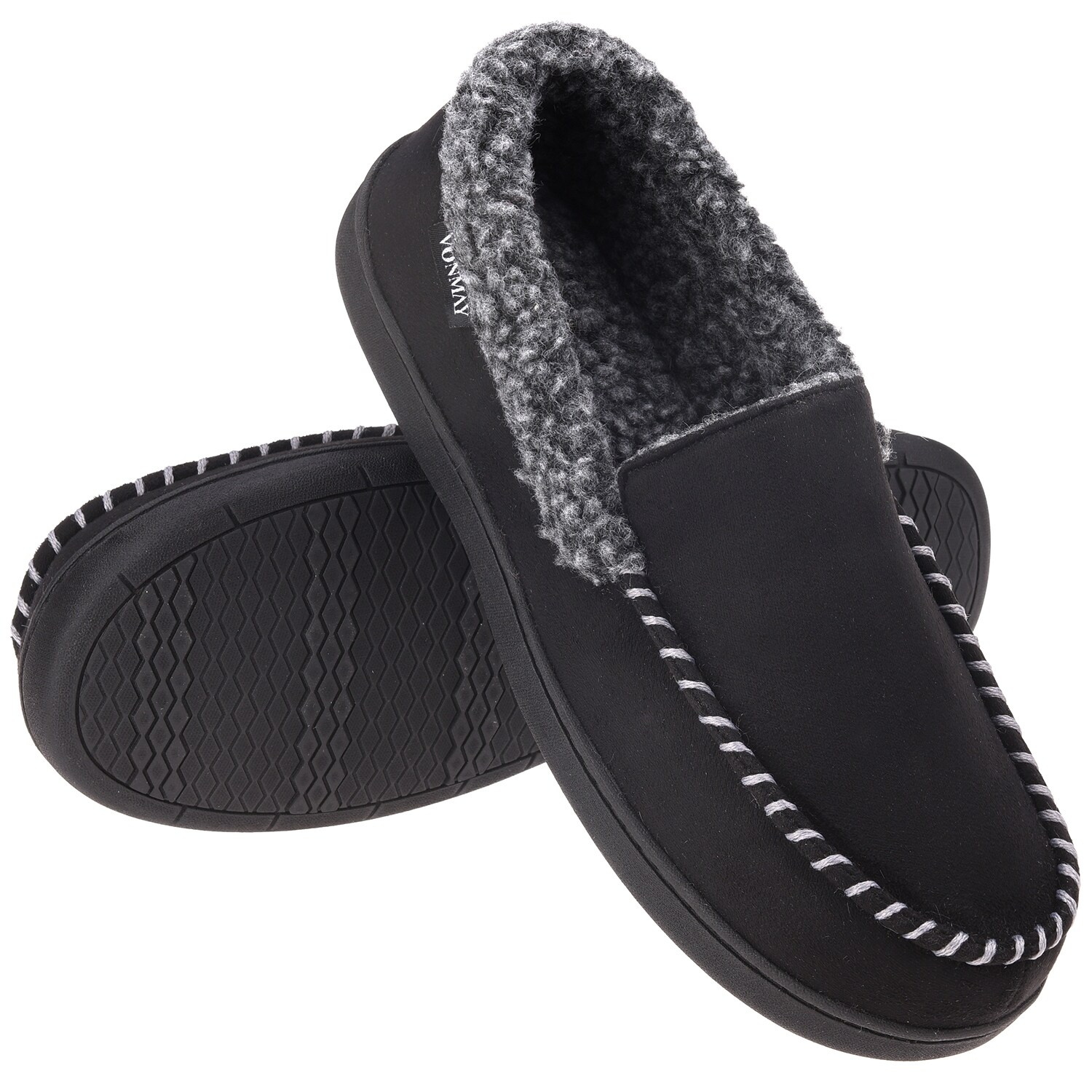 fuzzy moccasin slippers