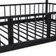 preview thumbnail 18 of 18, Unique Metal Twin over Twin Size Bunk Bed with Slide and Guardrails,Kids Bed Design