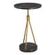 preview thumbnail 4 of 4, Uttermost Rosston Black Marble Accent Table