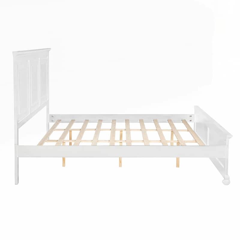 Pinewood Bed with Strengthened Bed Frame