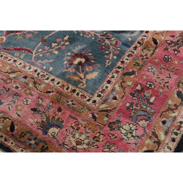 Shop Hand Knotted Antique Mashad, Blue,Pink Persian ... (600 x 600 Pixel)