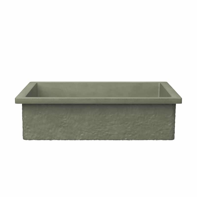 Native Trails NSL2116 NativeStone 21" Rectangular Concrete Undermount