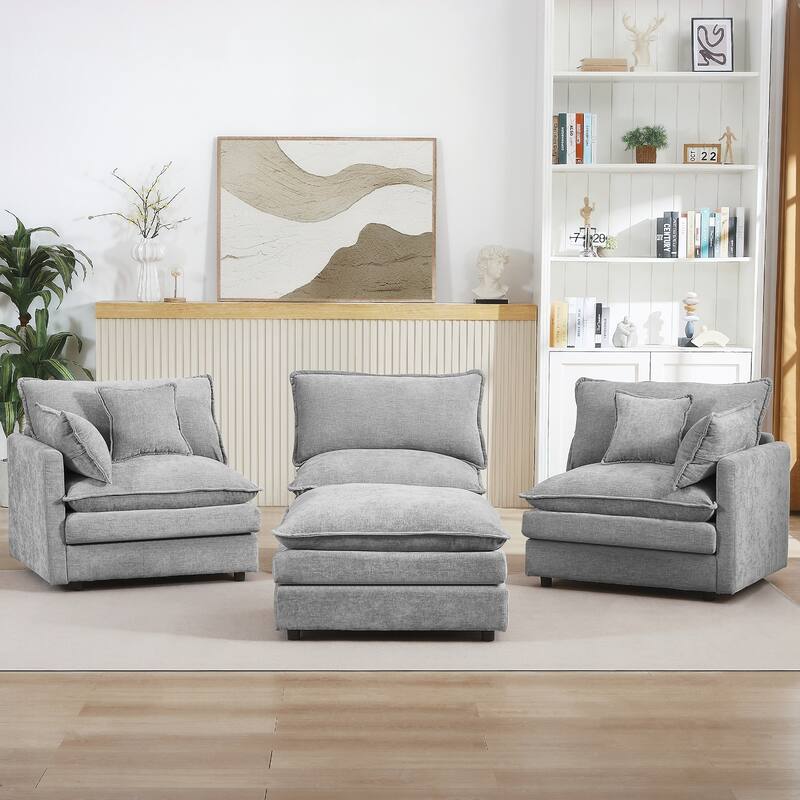 Modular Sectional Sofa, 102 Inch L Shaped Couch Set for Living Room