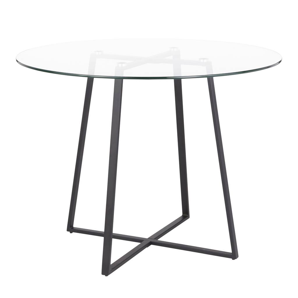 Silver Orchid Pugo Black Dining Table