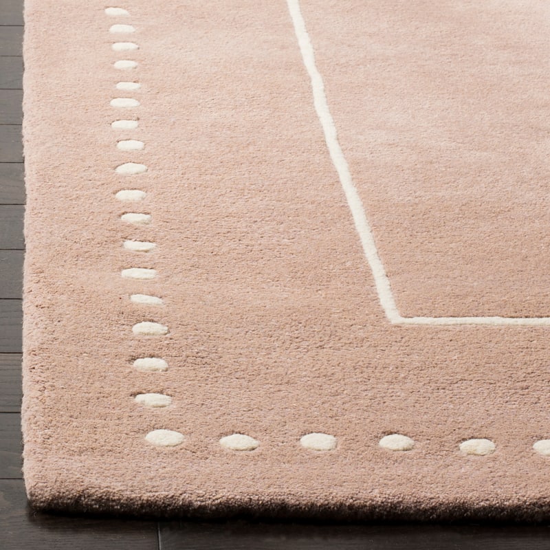 SAFAVIEH Handmade Bella Alverta Dotted Border Wool Rug