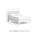 preview thumbnail 6 of 32, Signature Design by Ashley Hallityn White Panel Platform Bed