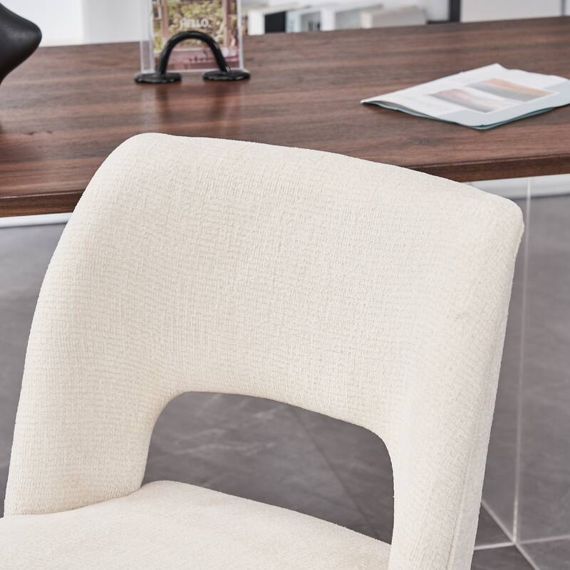 Dining Chairs Set of 2/4/6,Fabric Upholstered Kitchen Chairs with Wood Legs
