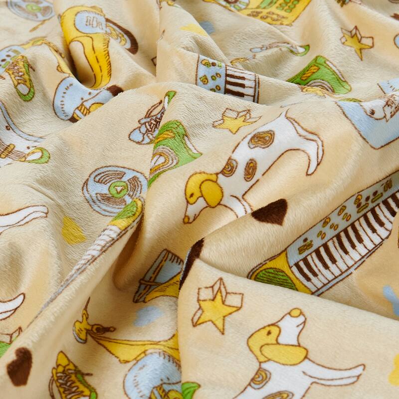 Printed Microplush Novelty Throw