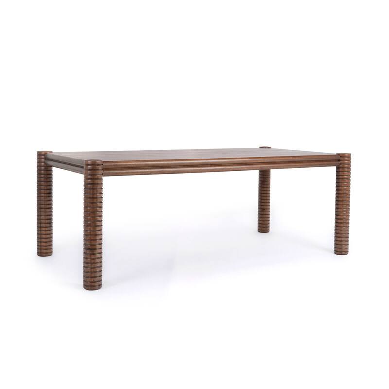 Studio London Ellis Dining Table Mid-Century Rectangular Walnut Acacia Finish