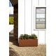 preview thumbnail 7 of 9, Corten Steel Series Long Box Planter
