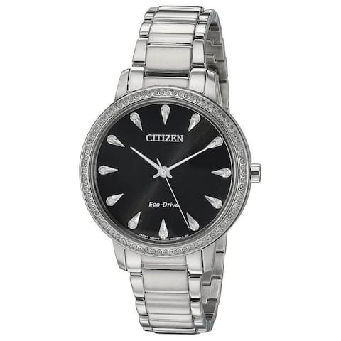 Citizen Women's FE7040-53E 'Silhouette' Stainless Steel Watch - Black